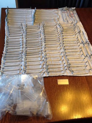 Pegboard Hooks 4 &amp; 8&#034; Inch Flip Scan with label holders 100 Pieces