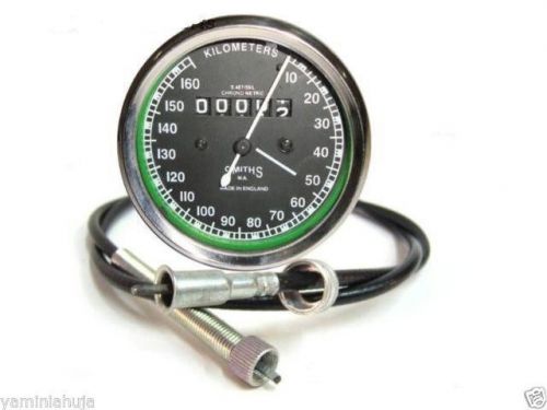 Brand New 0-160 Kmph Smiths Speedometer + 54&#034; Long Speedo Cable