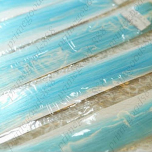 Wool Purity Long Straight Punk Emo Fluorescence Highlights Hair Wigs Light Blue
