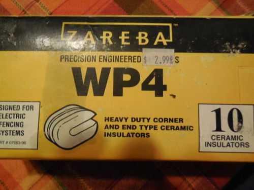 Zareba WP4 10  Heavy Duty Corner and End type Ceramic Fence Post Insulators