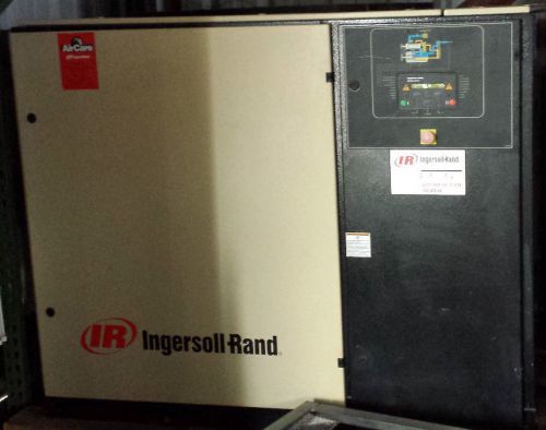 Ingersoll rand ep50-pe 50 hp screw compressor low hours for sale