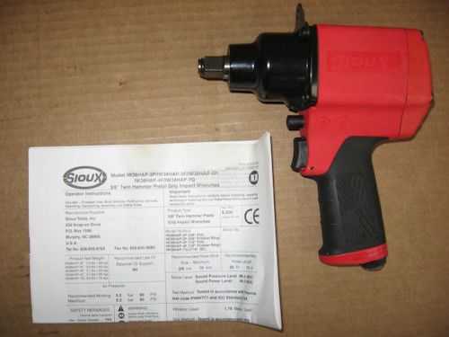 Pneumatic 1/2&#034; Impact Wrench Sioux IW38HAP-4F