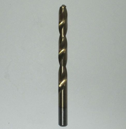 New 23/64&#034; titanium nitride high speed steel drill bit 4-3/4&#034; oal; $1 off 2nd+ for sale