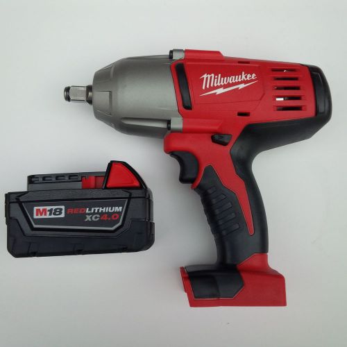 New milwaukee 2663-20 18v 1/2 impact wrench,4.0 48-11-1840 battery m18 friction for sale