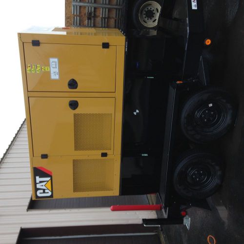 2011 caterpillar d60-6 trailer mounted diesel generator - never connected 2.7hrs for sale