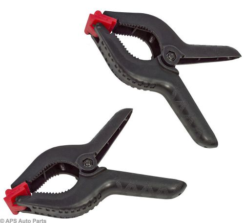 2x plastic clamp nylon spring grip model making plastic large craft 6&#034; jaws new for sale