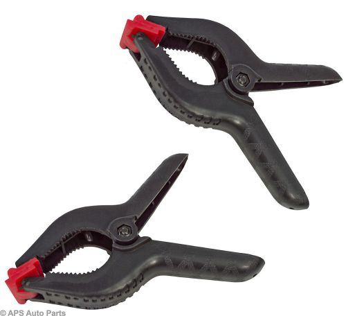 2x Plastic Clamp Nylon Spring Grip Model Making Plastic Large Craft 6&#034; Jaws New