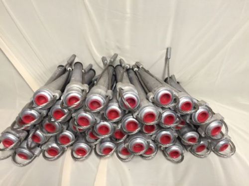 Lot/ bundle- 40 hubbell fargo flex bail dead end clamps aluminum for sale