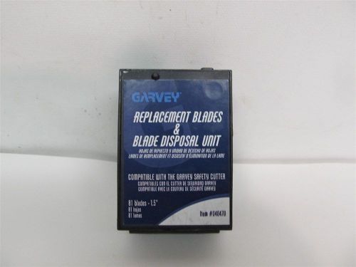 Garvey 040470, 1 1/2&#034; Safety Cutter Blades &amp; Disposal Unit - 81 blades