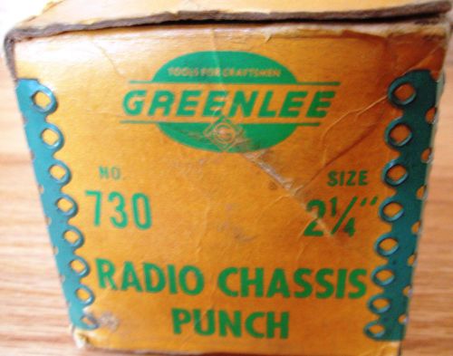 GREENLEE 730 Knockout Standard Round Radio Chassis Punch Die 2-1/4