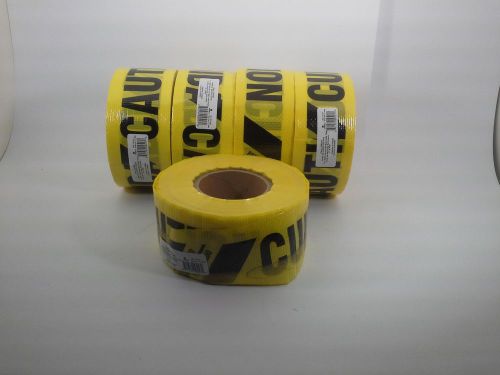 5 rolls Safety Barricade Tapes -Rienforced Caution Tape 3&#034;x500&#039; roll Bi-lingual