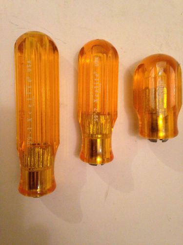 3 x Xcelite 99 Series Amber Handle , Holds all 99 Series Blades
