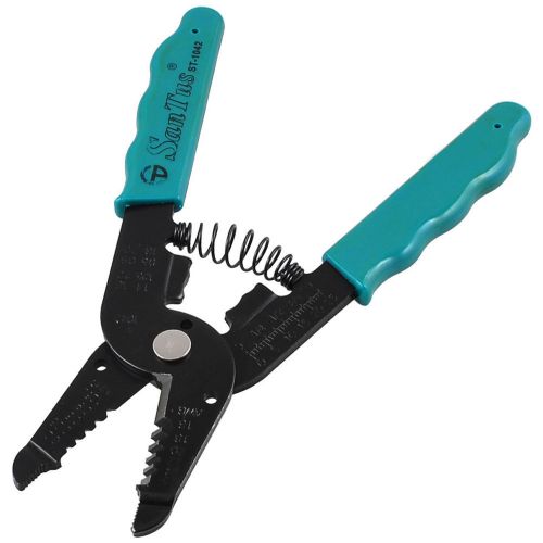16-26 awg cutting wire stripper cutter pliers hand tool green black 6.6&#034; for sale