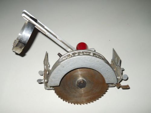 Vintage ARCO Drill Driven Hand Saw with Depth and Angle Gauge(s)