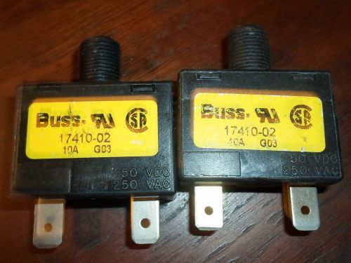 Lot 10 amp auto marine circuit breaker reset car truck short stop fuse 30 in lot for sale
