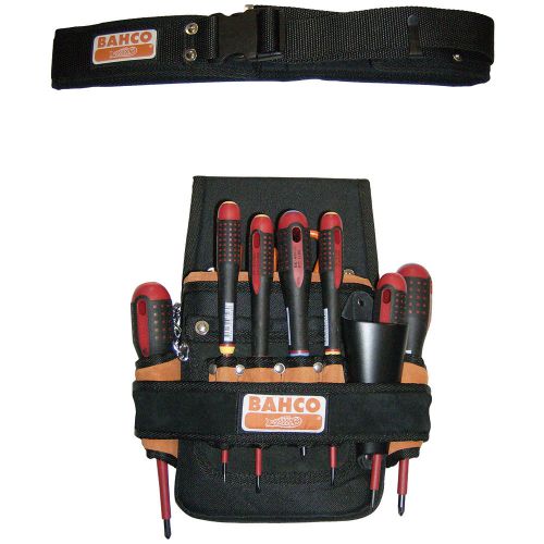 Bahco Electricians Tool Pouch Kit + 7 VDE Screwdrivers! Bacho - 4750-ETK