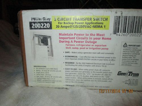 2 circuit transfer switch for sale