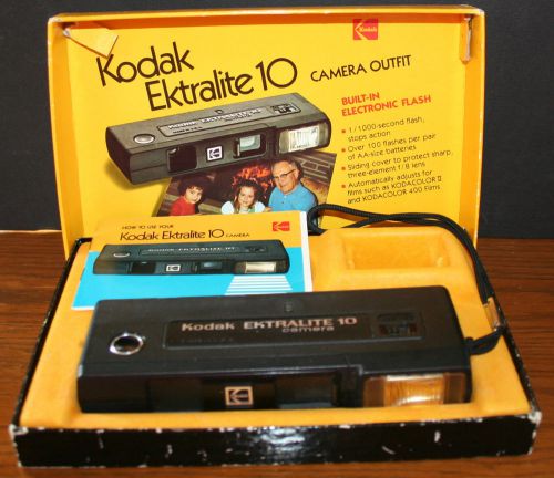 Kodak Echachrome 10 Camera with box and instructions, EXCELLENT!