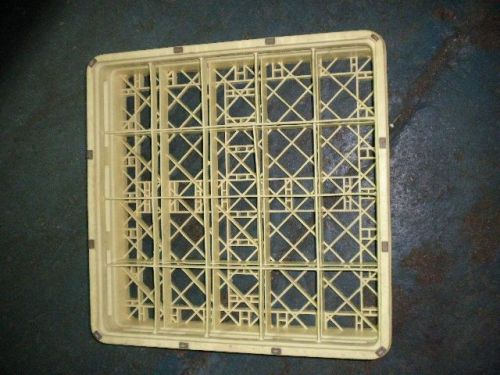 16 Spot Plastic Commercial Dishwasher Rack 19.5 x19.5 Sanitary Food  Dishes