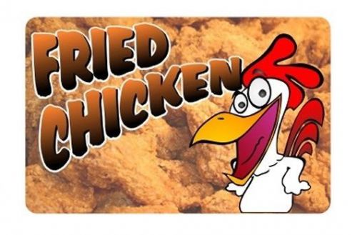 Fried chicken 8&#039;&#039;x12&#039;&#039; decal for chicken stand, cafe or midway carnival trailer for sale