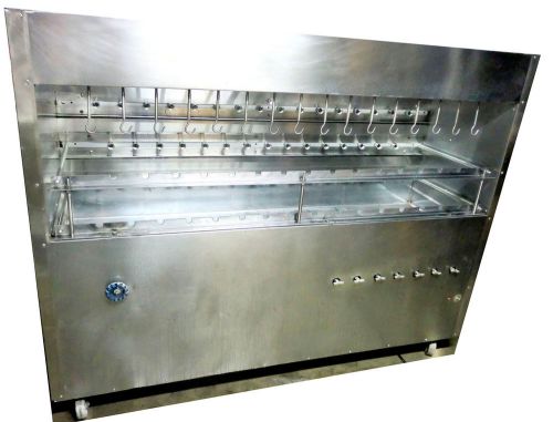 BRAZILIAN GAS GRILL FOR BBQ 47 SKEWERS - NSF APPROVED - PROFESSIONAL GRADE