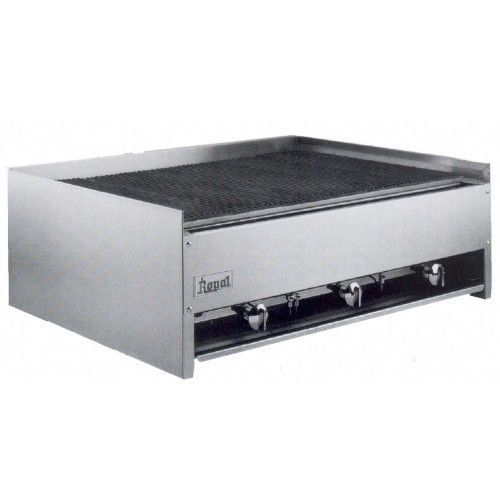 Royal 36&#034; char rock broiler grill (gas) cheap shipping ( year warranty) for sale