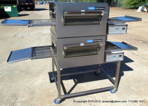 1116 LINCOLN IMPINGER  DOUBLE STACK CONVEYOR PIZZA OVEN, GAS,  Mfg 2009