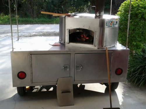 Solo wood fired mobile pizza cart for sale