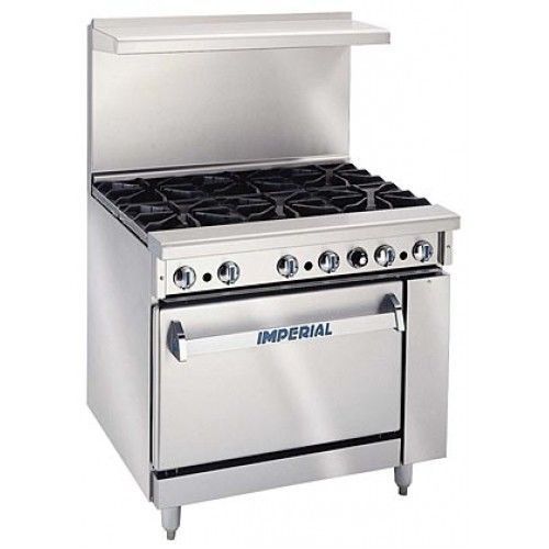Imperial - Six Burner Stove, Standard oven -Electric, New, Restaurant, Bakery