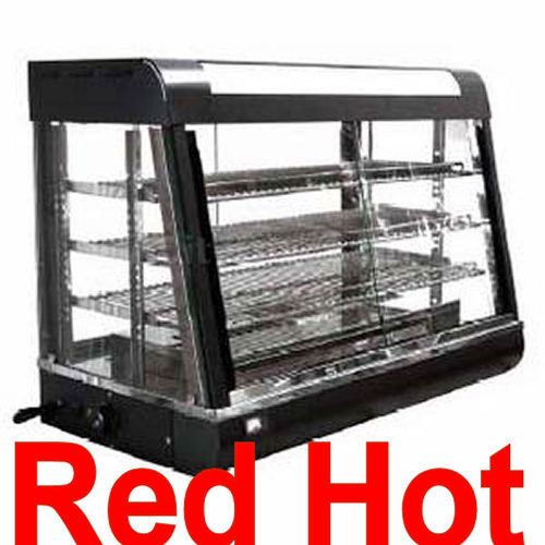 New fma omcan 47&#034; hot food warmer glass merchandiser display case r60-3  21571 for sale
