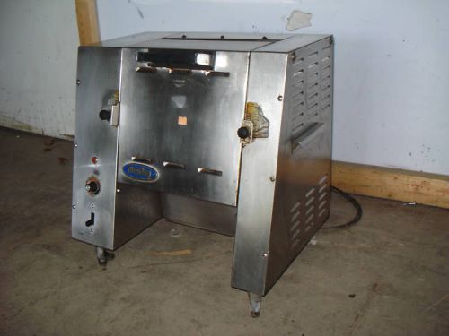 Commercial &#034;round up&#034; vertical hamburger broiler, cook frozen burger in 4.5 min for sale