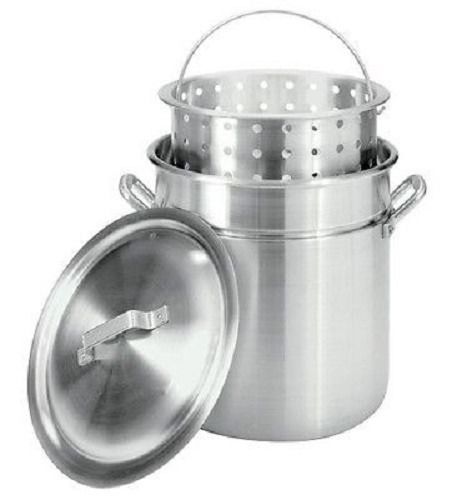 Home Commercial Aluminum Stockpot Boil Steamer Basket Included Steamer Pot Gift