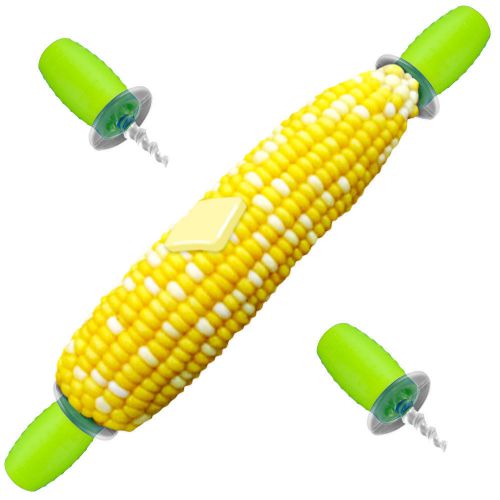 Chef buddy single screw in corn holders set of 4 for sale