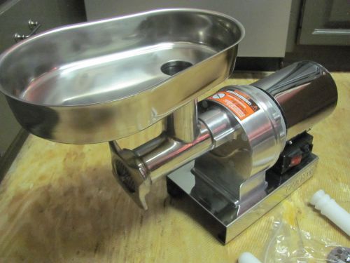 New (in box) guide gear pro #8 stainless steel electric meat grinder (1/2 hp) for sale
