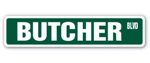 Butcher street sign gift meat cutter supermarket seafood market shop master for sale
