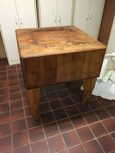 Butchers Block, HEAVY! Needs To Be Sanded/sealed