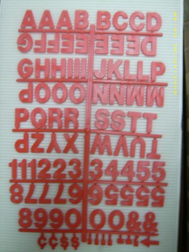 Big &amp; Bold 1-1/2&#034;  Red Coca-Cola Menu Message Board Letters &amp; Numbers + Symbols