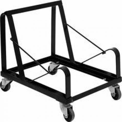 Flash furniture xu-mc168-dolly-gg hercules series black steel sled base stack ch for sale