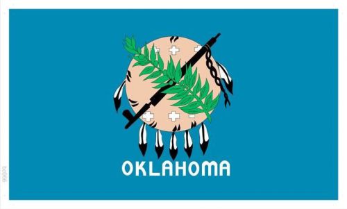 Bc066 flag of state of oklahoma (wall banner only) for sale