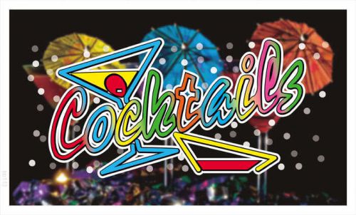 bb112 Cocktails Banner Shop Sign