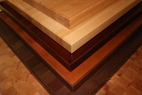 Solid wood restaurant table top walnut premium 36&#034; x 36&#034;  1 3/4&#034; for sale