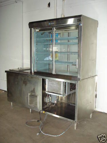 HEAVY DUTY DELFIELD PASS THROUGH PIE, CAKE REFRIGERATED COLD DISPLAY CASE