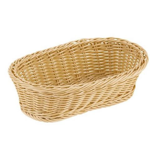 world cuisine reinforced oval polyrattan bread basket set of 3