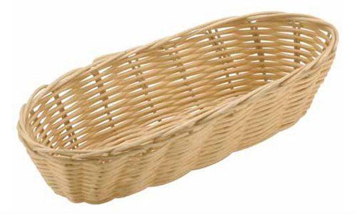 NEW Paderno World Cuisine Oblong Polyrattan Bread Basket  14-7/8-Inch by 6-Inch