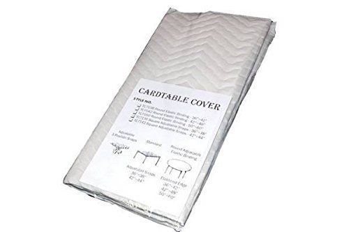 square card table cover 34-38 inch with adjustable snaps