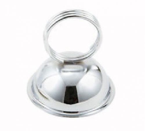 Menu &amp; Card Stand Clip Holder Table Number Ring Stainless Steel 2-1/2&#034; x 2-1/3&#034;