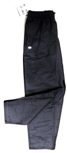 Dickies 50302 Boxer Elastic Waist Chef Uniform Restaurant Pants Black 42 XL New