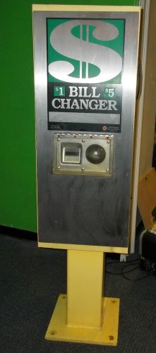 Rowe bc-1400 rear loading dollar bill change machine clean working changer for sale