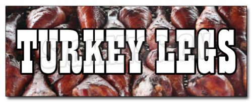 24&#034; TURKEY LEGS DECAL sticker smoked grilled leg fair both marketing material