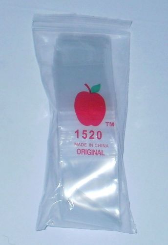 500 clear apple small ziploc plastic bags #1520 new for sale